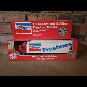 Red and White Limited Edition Tractor Trailer
